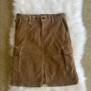 Ralph Lauren Y2K Vintage Brown Corduroy Cargo Skirt